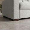 SOFA 2 CUERPOS - TAPIZADO TELA GRIS CLARO SOFA 2 CUERPOS - TAPIZADO TELA GRIS CLARO