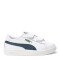 Championes Infantiles Puma Smash 3.0 Leather Blanco - Azul Marino - Verde