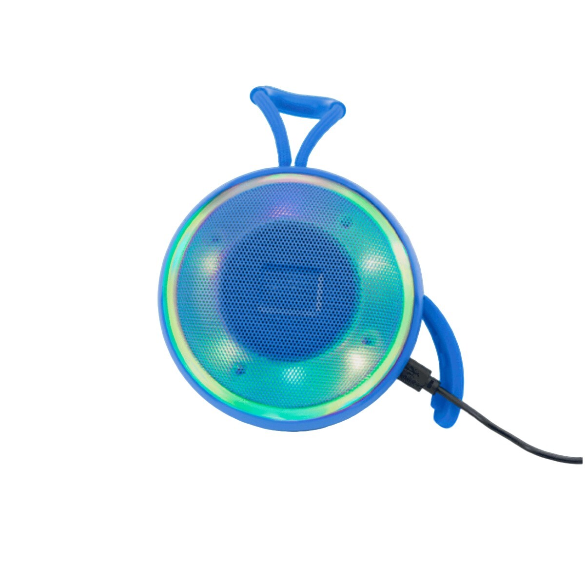 PARLANTE PORTATIL BLUETOOTH JRPOP DE BOLSILLO CON LUCES AZUL 