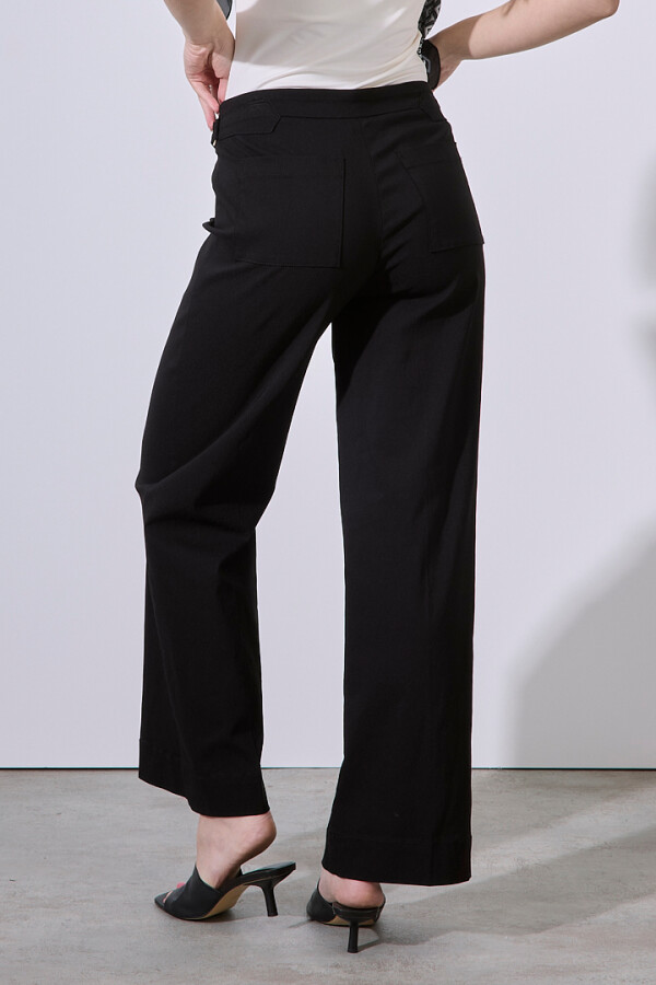 Pantalon Hebilla & Boton NEGRO