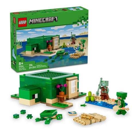 Lego Minecraft 21254 La Casa-tortuga De La Playa 234 Lego Minecraft 21254 La Casa-tortuga De La Playa 234
