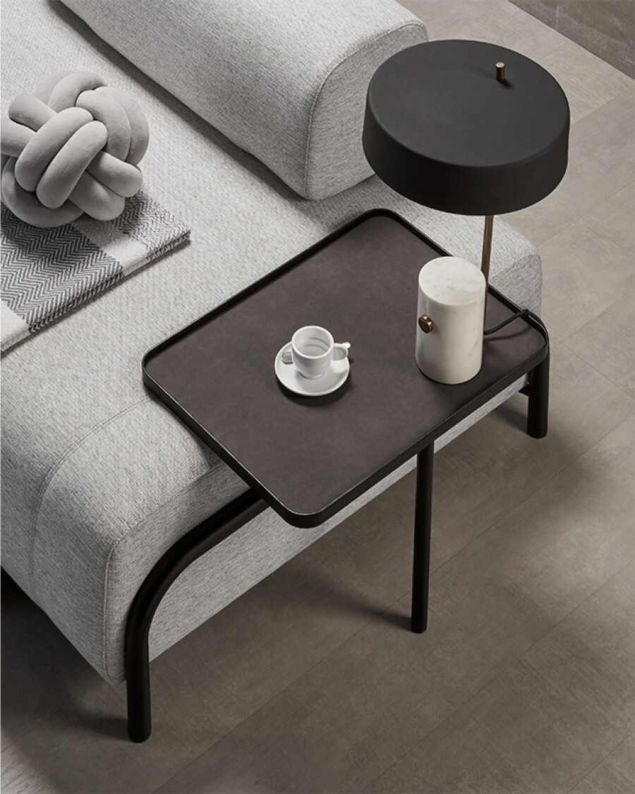 Sofá Compo 3 plazas gris claro 232 cm