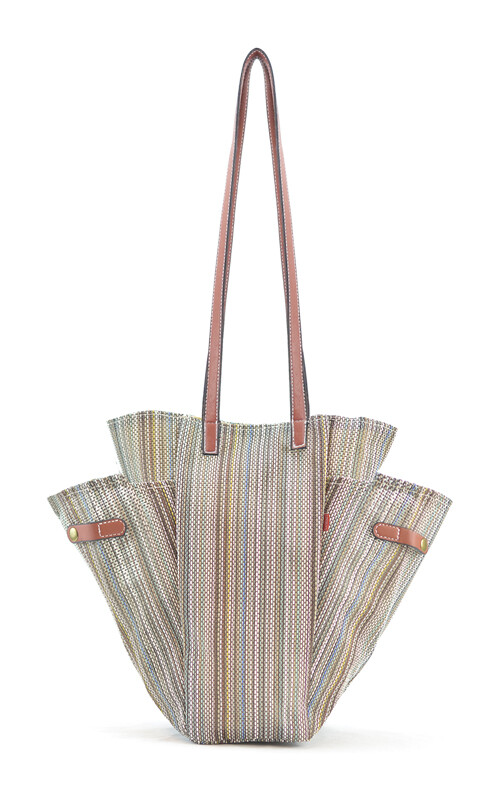 BOLSA MATERA AFRODITA TANNAT LADRILLO Y VERDE