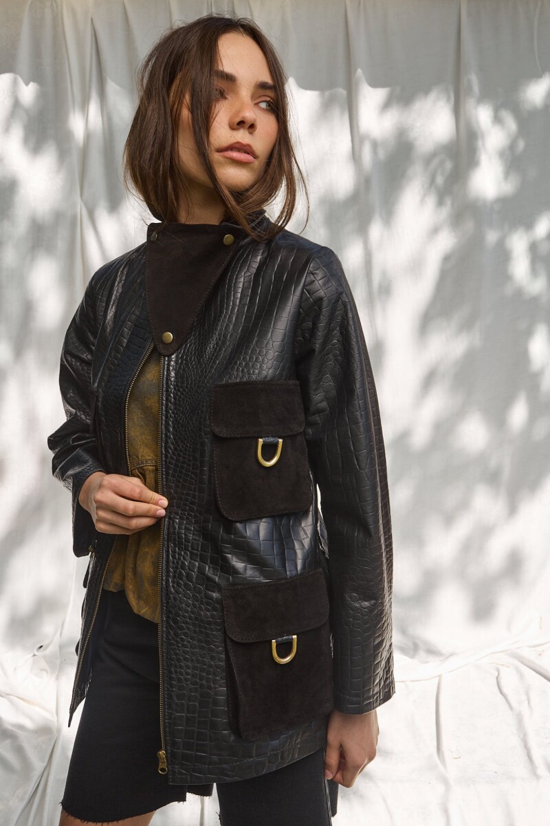 Blazer Triangle Crocco Negro