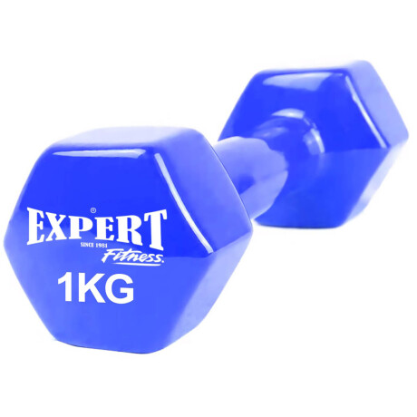 Mancuerna de Hierro Expert 1Kg Revestida En Vinilo Surtido