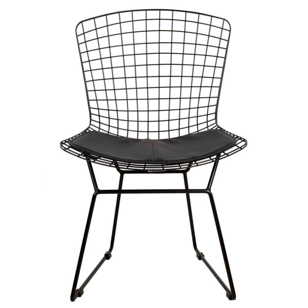 SILLA METAL NEGRO BERTOIA C-451