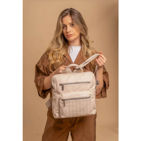 Mochila Clavel Manteca