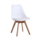 SILLA DE COMEDOR EAMES ACOLCHONADA Silla Eames Blanca con Asiento Acolchado