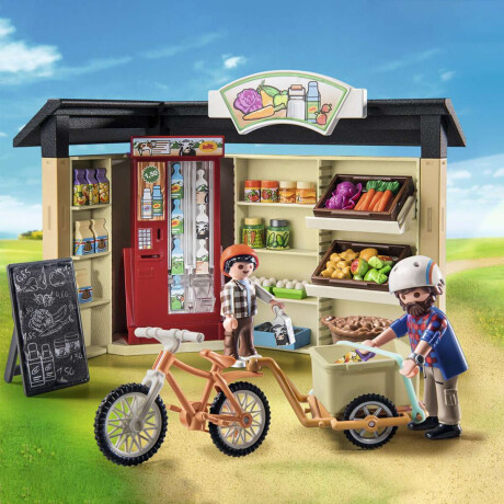 Supermercado 24 hs Playmobil 83 Piezas con Figuras