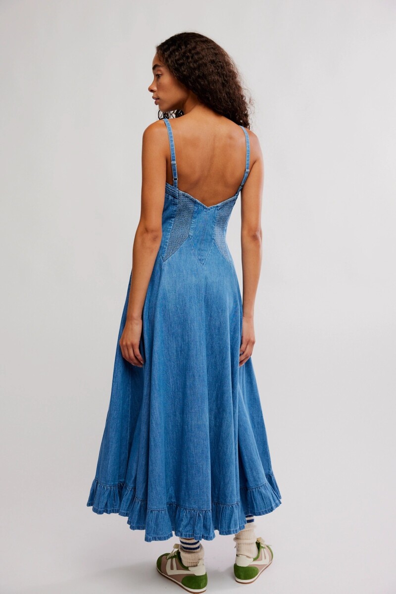 VESTIDO MIDI ANOTHER SEASON Azul