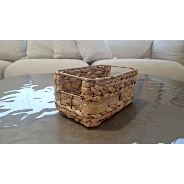 Caja organizadora fibra natural trenzada 24x12x15cm Caja organizadora fibra natural trenzada 24x12x15cm