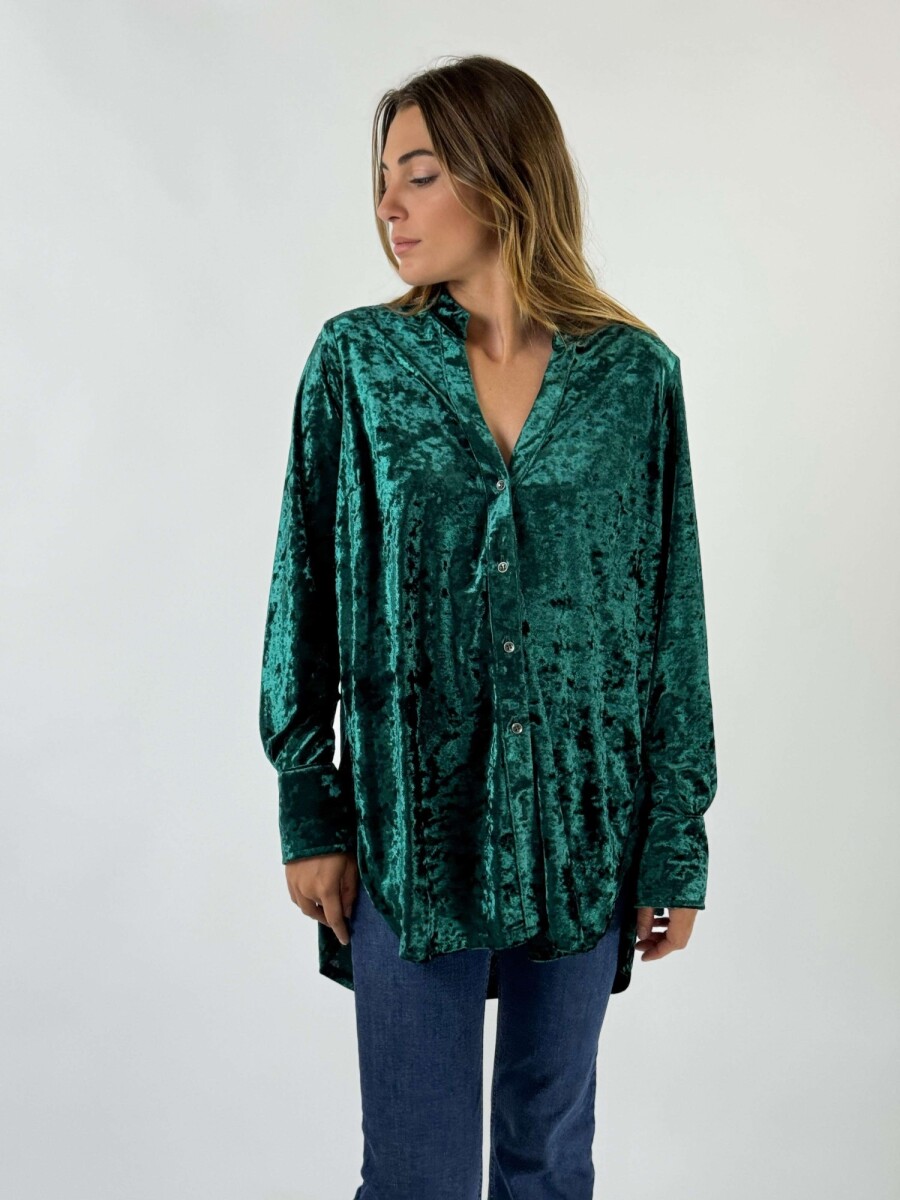 CAMISA VELVET ORNELLA - VERDE 