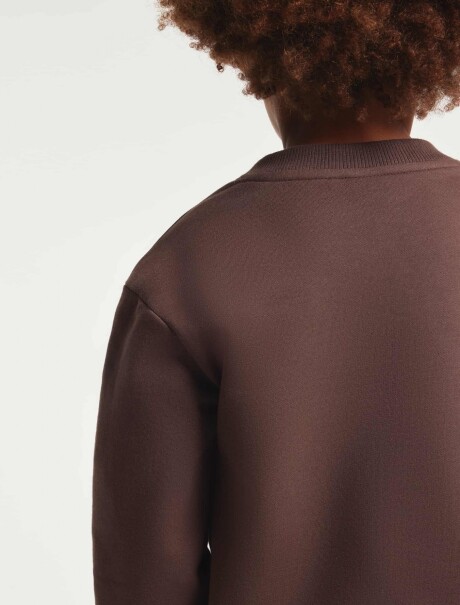 BUZO INFANTIL EN ALGODÓN - MARRÓN VERDE