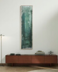 Cuadro abstracto Selnar verde 182 x 47 cm