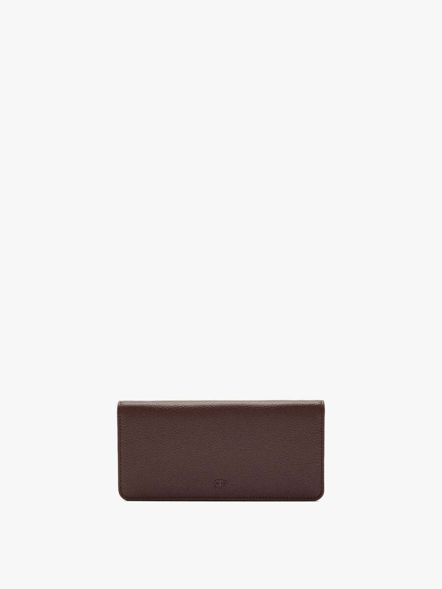 Cartera Con Textura Y Asa De Cordón marron