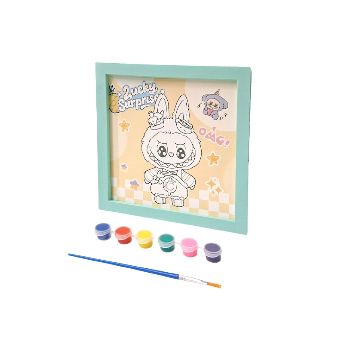 Cuadro portarretrato para dibujar c/accesorios DIY - Cuadro Portarretrato Para Dibujar C/accesorios Diy 