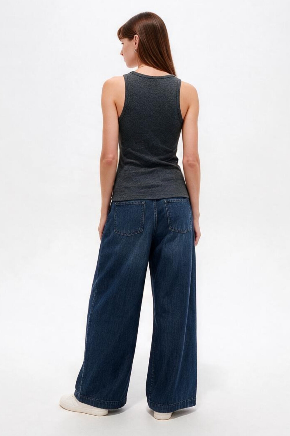 Musculosa Airi Gris Melange Oscuro