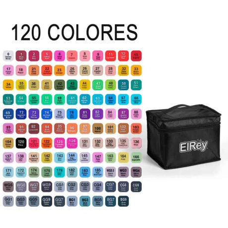 Set X120 Marcadores De Doble Punta Surtidos C/estuche Esc007013