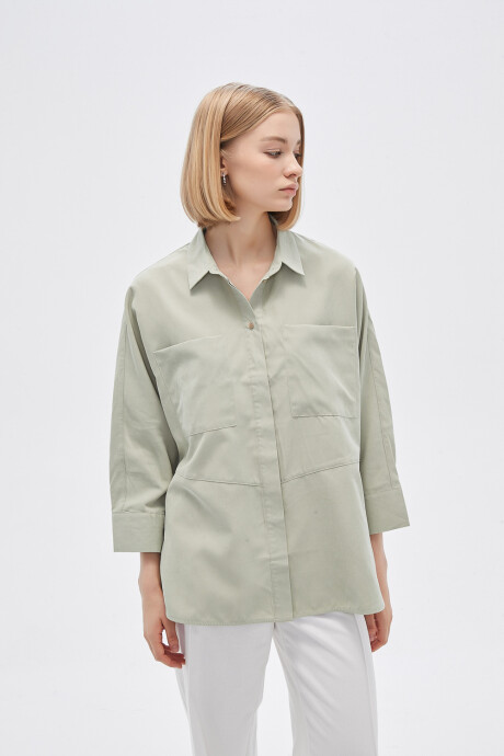 Camisa Maturin Verde Grisaceo