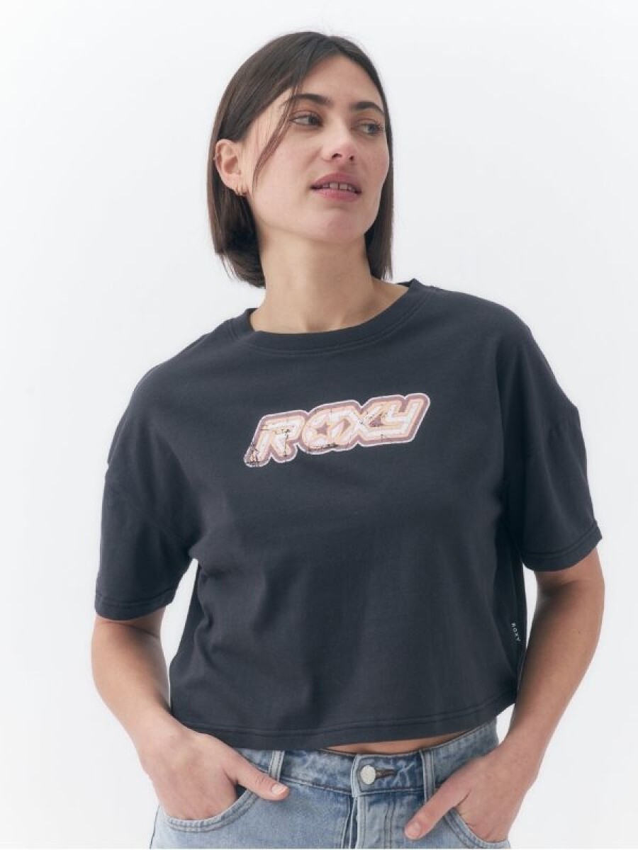 Remera corta Roxy - Negro 