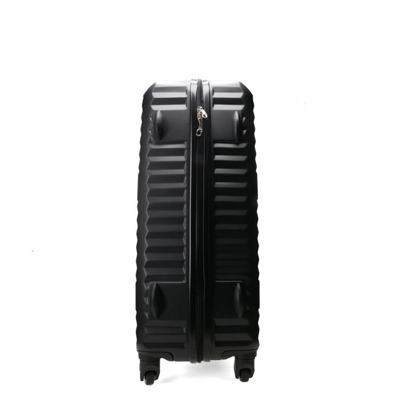 Valija Push Rigida Acanalada Negro