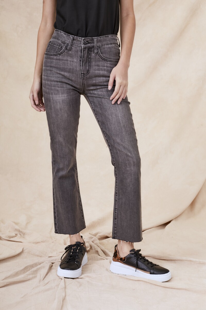 Flare Denim Gris
