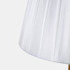 LAMPARA BLANCA C/BASE MADERA P/MESA 45.5X21.5CM Unica
