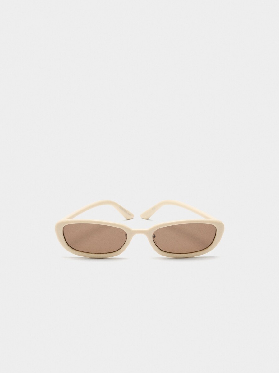 Gafas De Sol Cat Eye - beige 