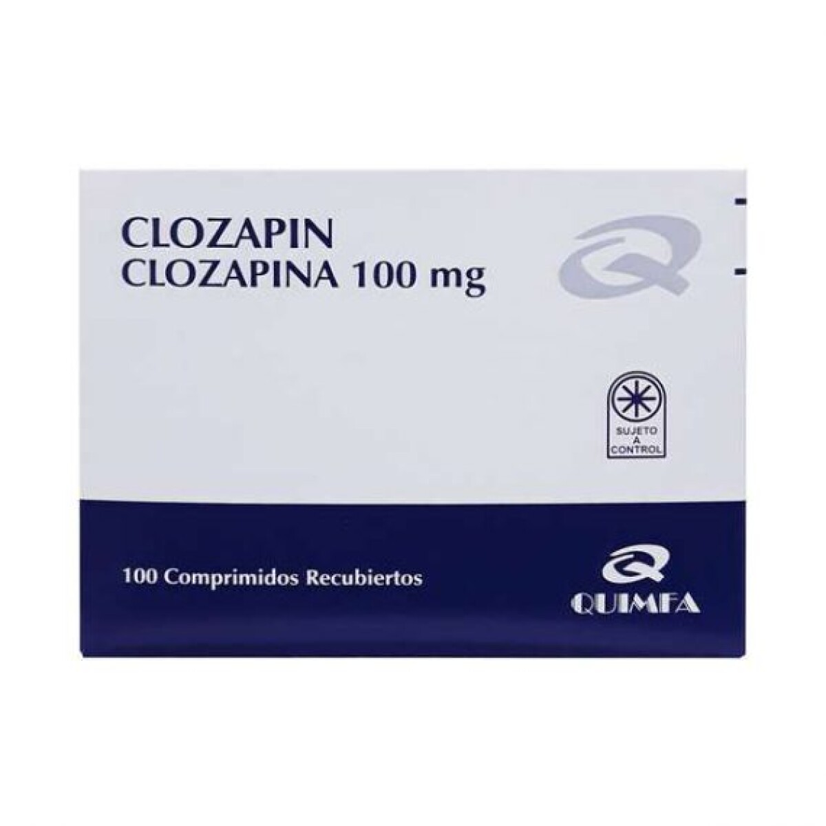 CLOZAPIN 100 MG. CJ X 100 COMP. REC. 