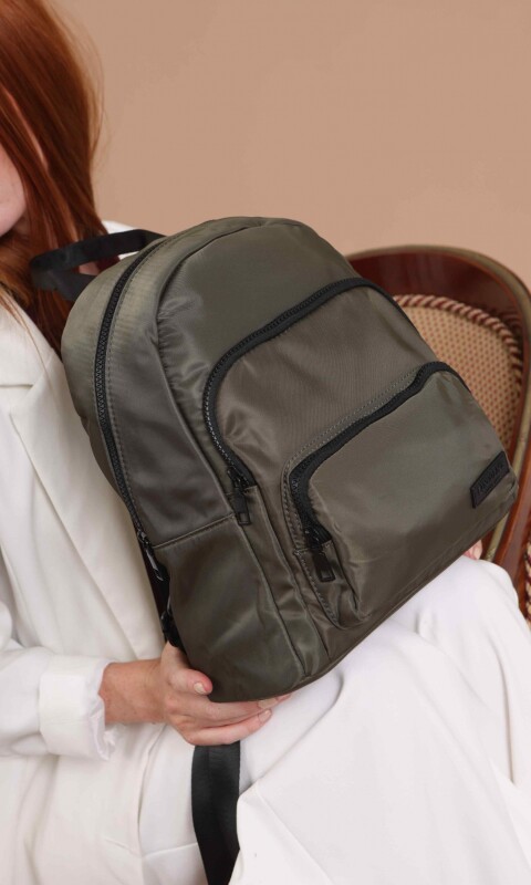 MOCHILA FLOR DE LOTO VERDE MILITAR