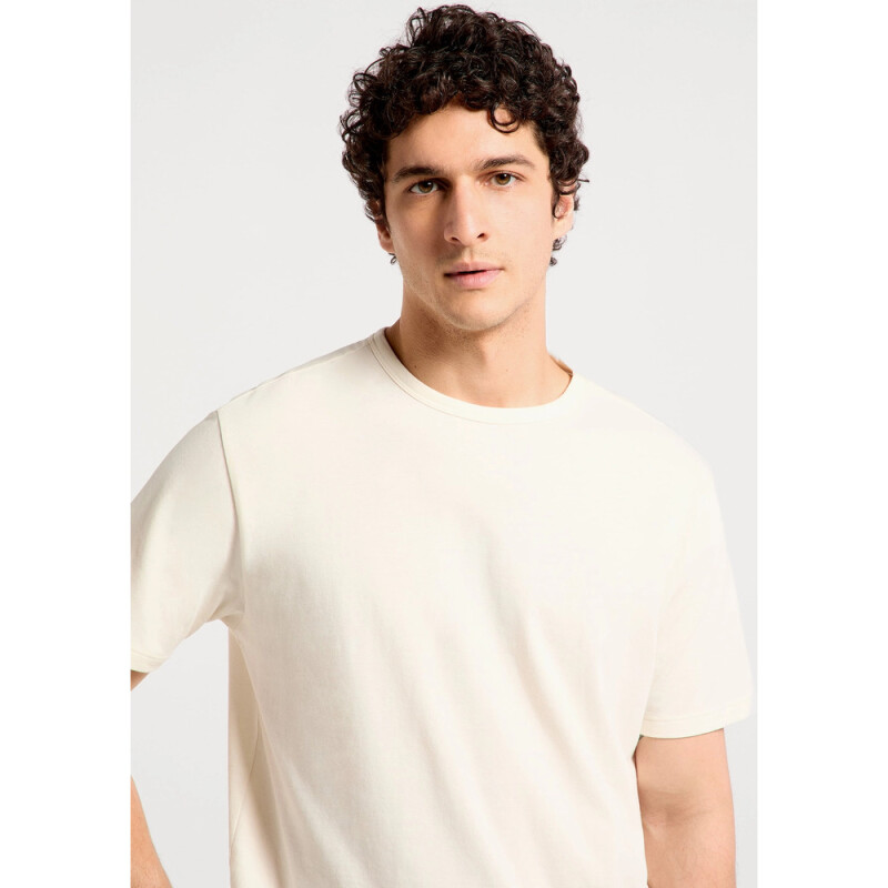 CAMISETA MM MASC BEGE CLARO