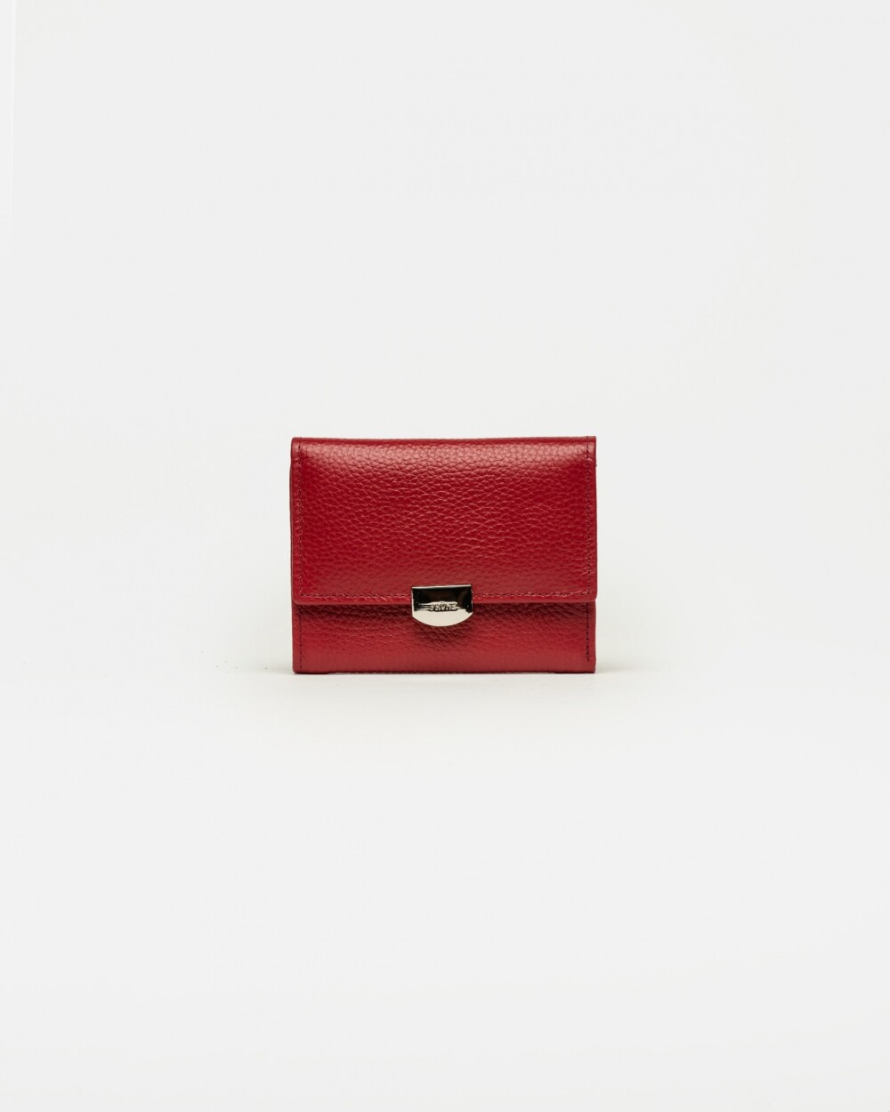 Billetera Marga en cuero graneado Rojo