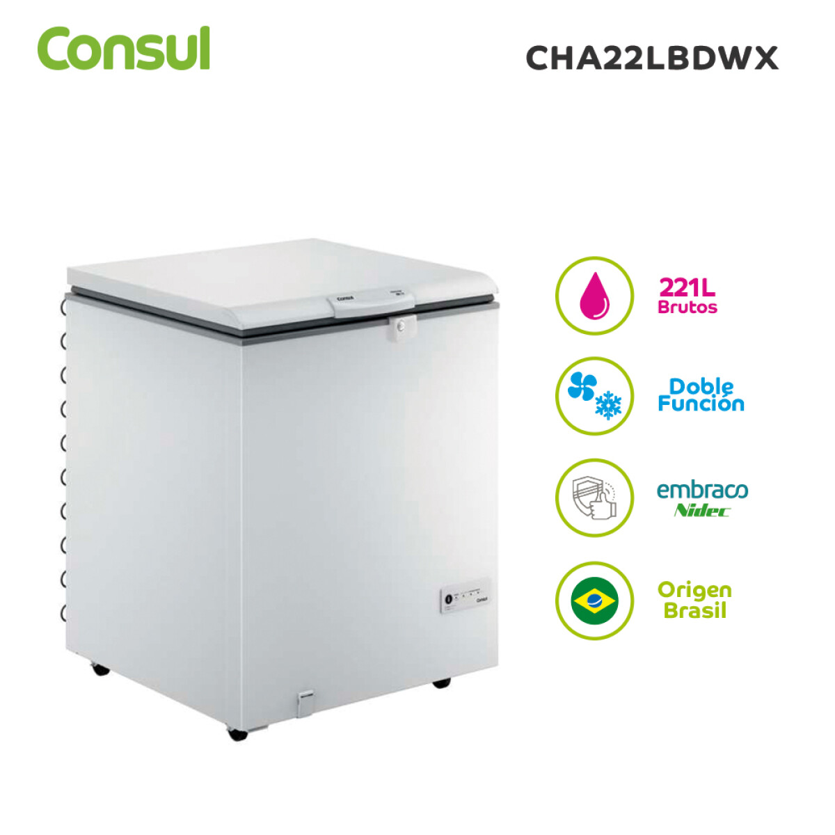 Freezer horizontal Consul CHA22LBDWX 
