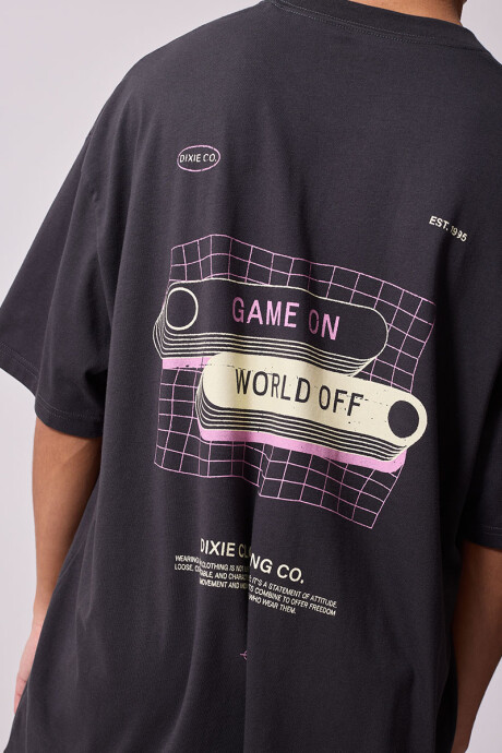 T-SHIRT VIRTUL DIXIE Gris Oscuro