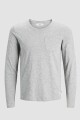 Camiseta de manga larga Light Grey Melange