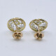 Caravanas Antiguas En Oro 18K, Platino, Brillantes Y Diamantes Caravanas Antiguas En Oro 18K, Platino, Brillantes Y Diamantes