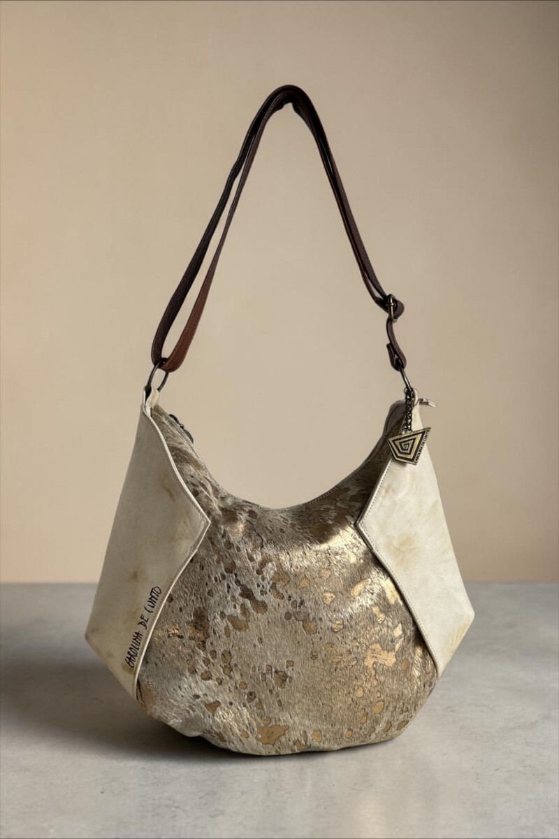 Cartera GEMA Linea Dubai Dorada Con Natu 