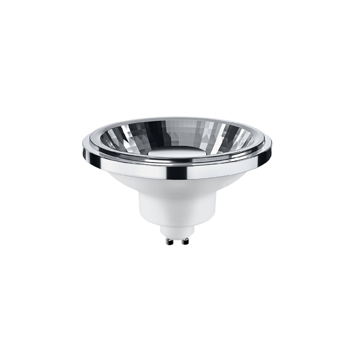 Lampara LED cromo AR111 12W 220-240V cálido 24° dimerizable - VK0620 