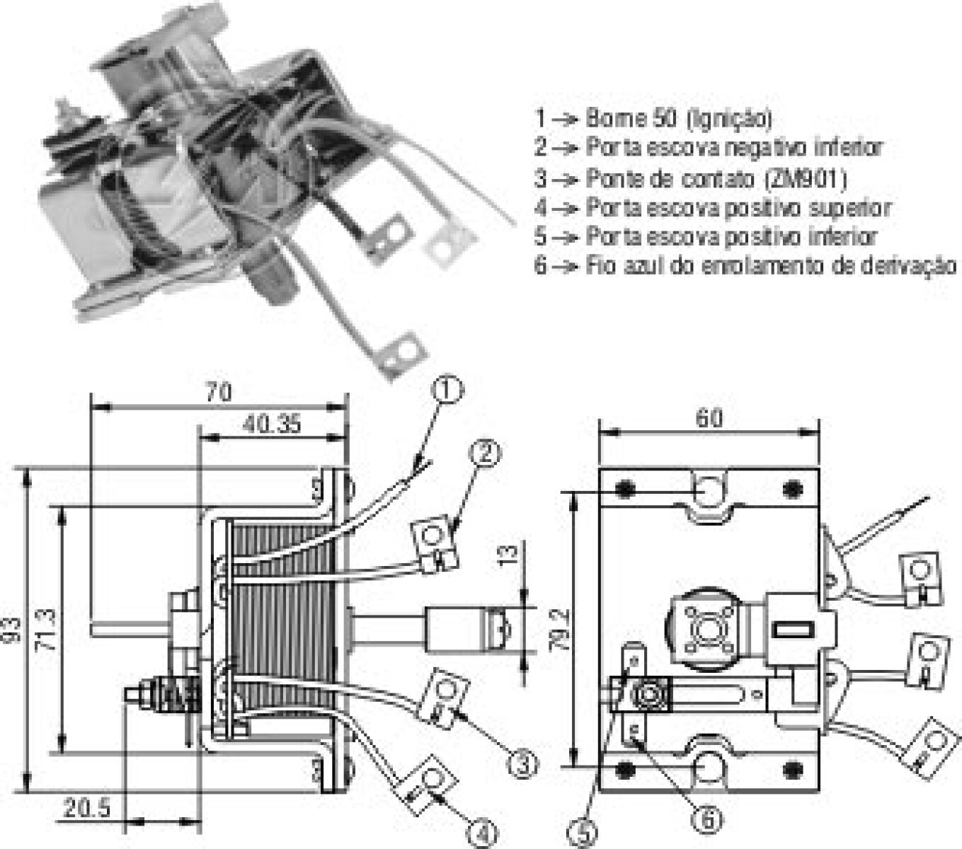 AUTOMATICO DE ARRANQUE VOLVO TRUCK FKB.12V GALLETA ZM 