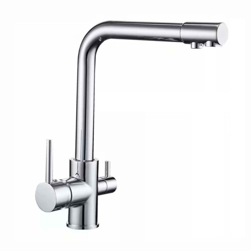 Monocomando De Cocina Cromado De Mesada Para Instalar Con Filtro De Agua 000