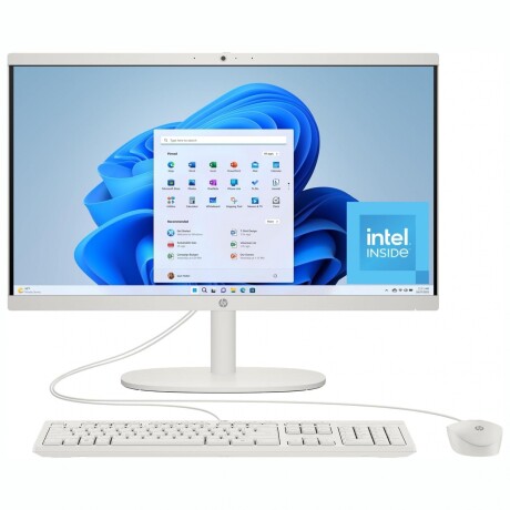HP 22-DG0023 AIO 21.45' FHD INTEL N200/8GB/128GB/W11 Computadora HP 22-DG0023W Todo En Uno 21,45' FHD 128GB / 8GB Intel N200 - White