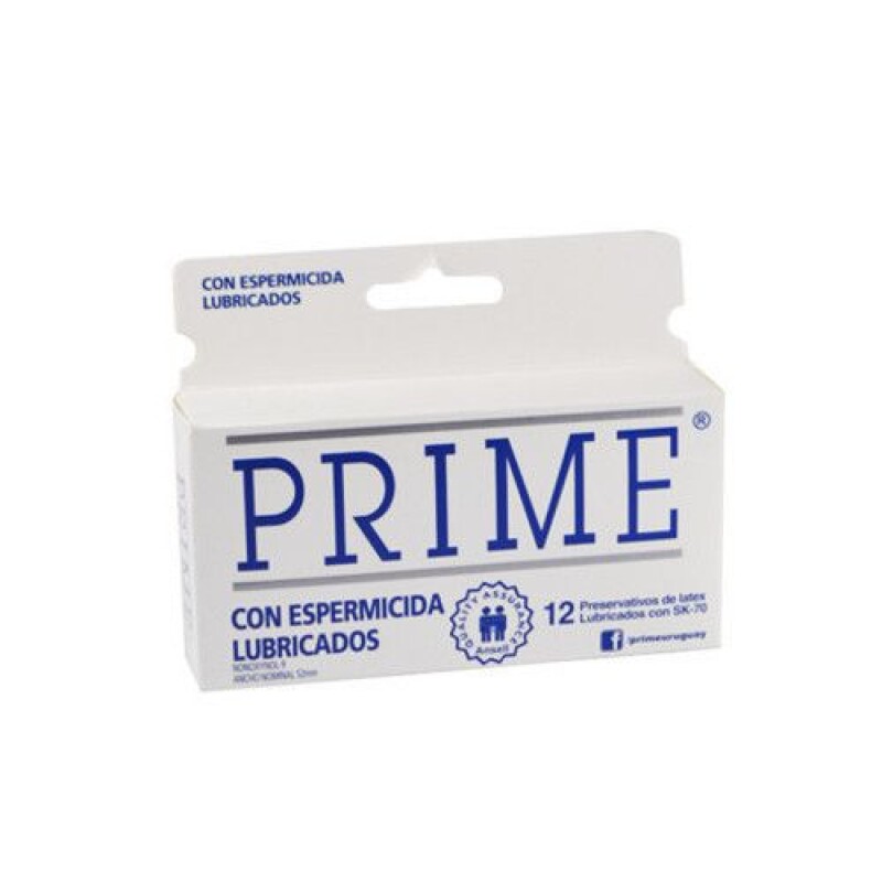 PRIME C/ESPERMICIDA 12 UNID BLANCO PRIME C/ESPERMICIDA 12 UNID BLANCO