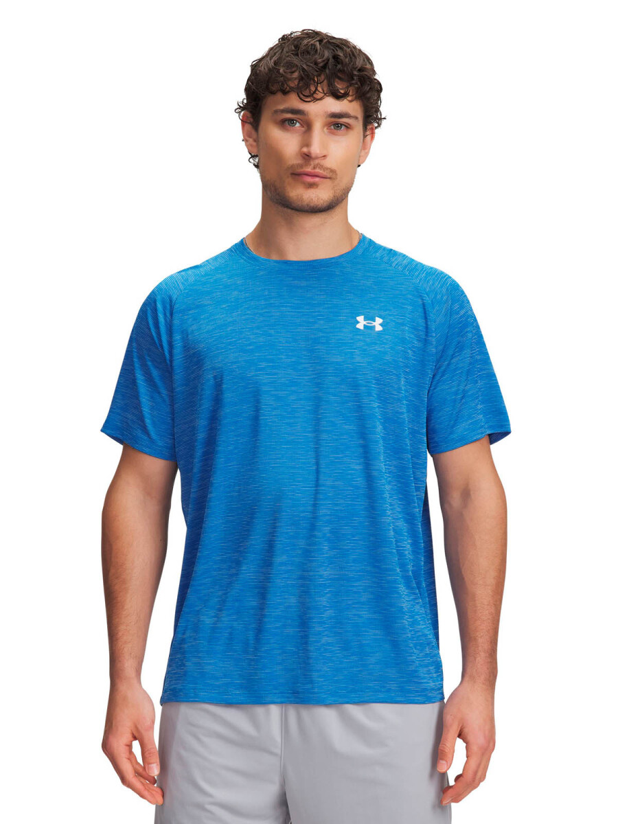 REMERA UNDER ARMOUR TEXTURED Hombre 1382796-402 - Azul 