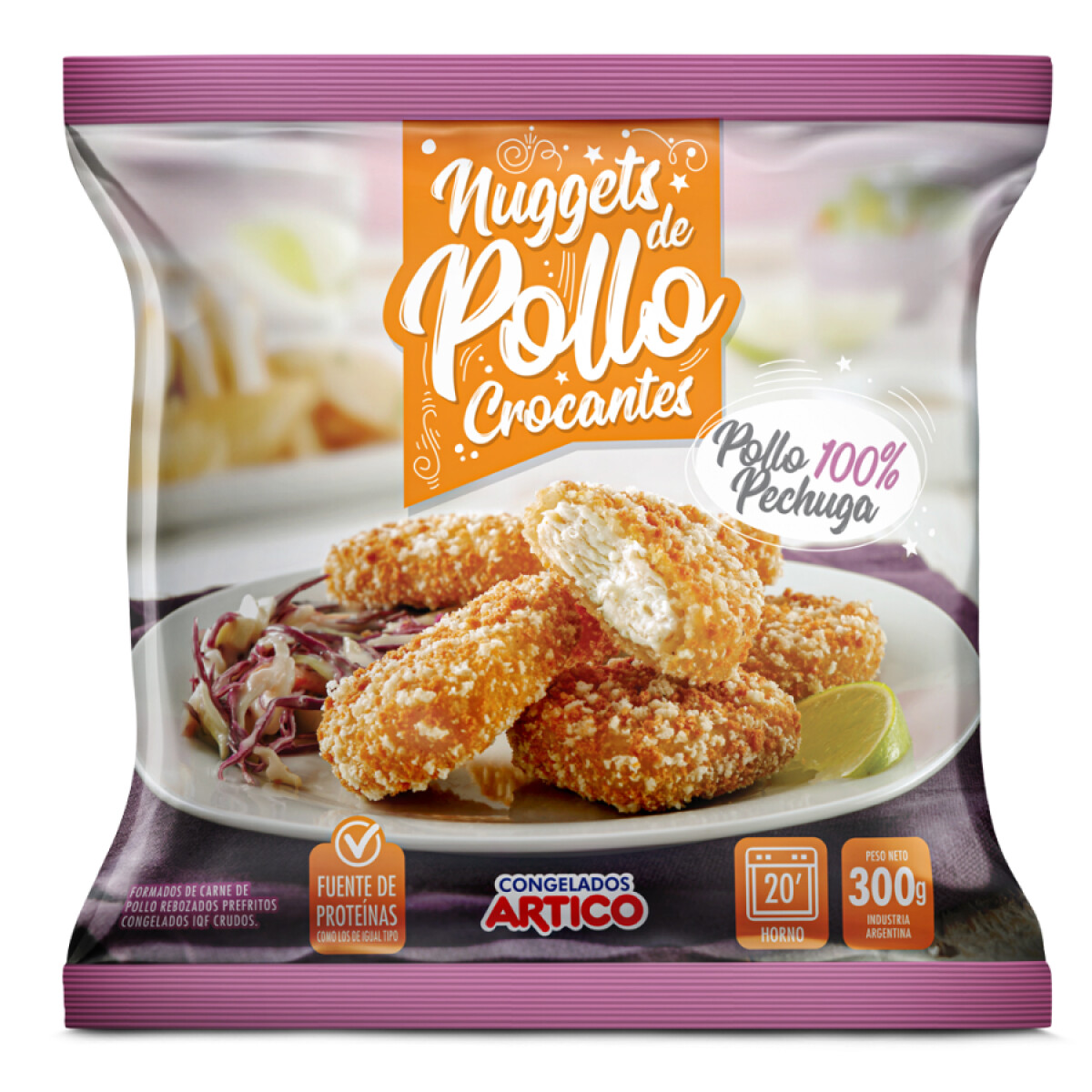 Nuggets de Pollo Crocante áRtico 300 Grs 