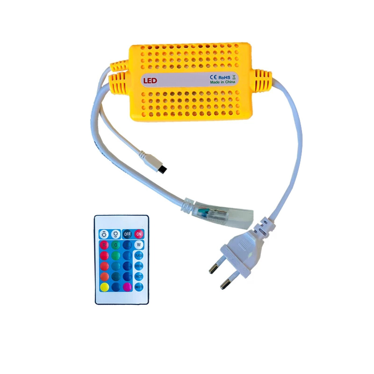 Kit de Conexiones y Controlador para Cinta LED Neon RGB 220V 