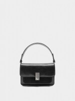 Bolso De Mano Con Solapa negro