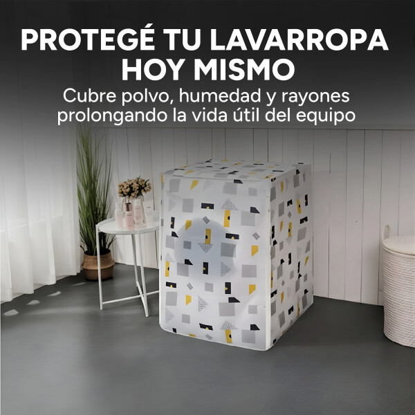 Funda Cubre Protector Lavarropas Carga Frontal Impermeable Diseño 1