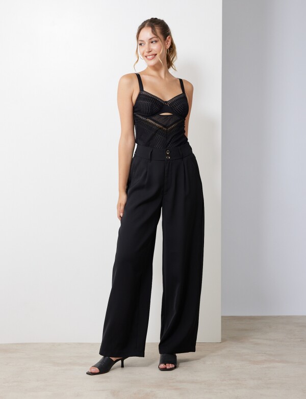 Pantalon Wide Leg NEGRO