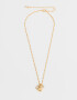 Cadena Corta con Dije De inicial Cadena Corta Con Dije De Inicial "o" - Dorado