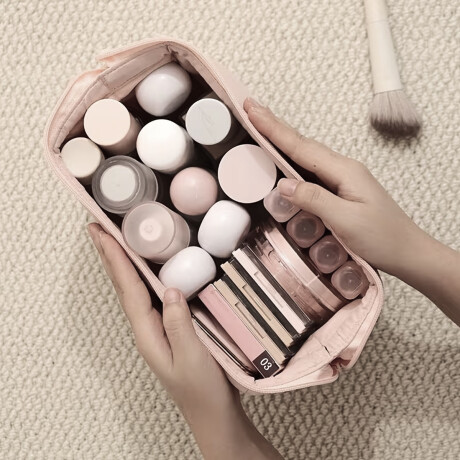 Neceser puffer impermeable chico Beige